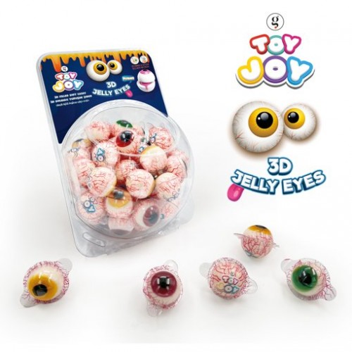 AR-4158 TOY JOY 3D JELLY EGG EYE SOFT CANDY 18 GR*60