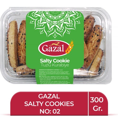 GAZAL 300 GR SALT COOKIES (02)*20