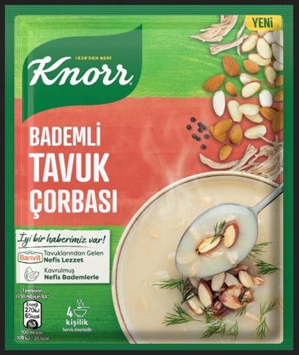 KNORR ÇORBA BADEMLİ TAVUK*12