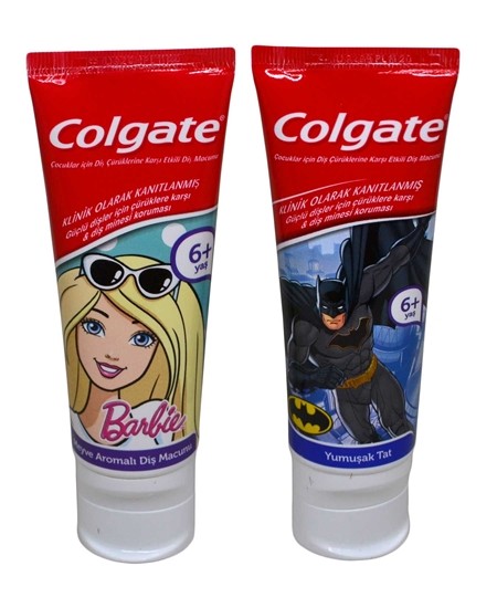 COLGATE DİŞ MACUNU 75 ML ÇOCUK BARBİE BATMAN*12