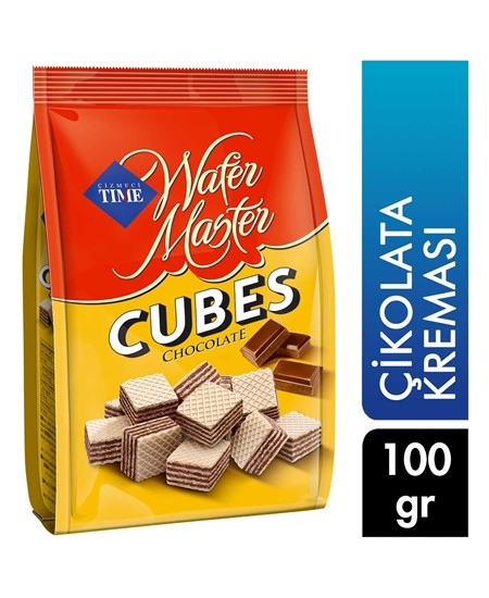 ÇİZMECİ TİME 100 GR WAFER CUBES ÇİKOLATALI GOFRET*24