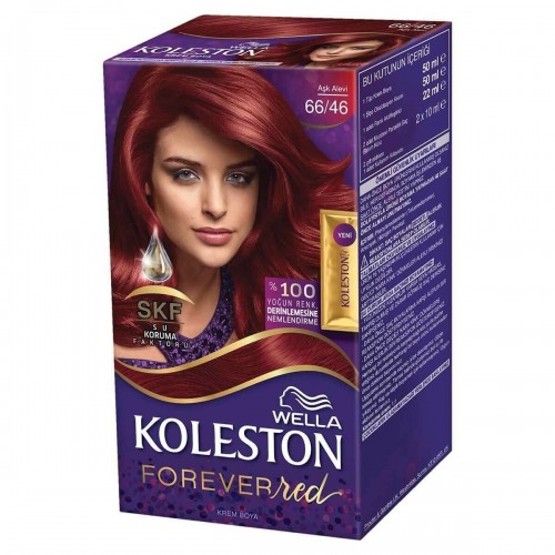 KOLESTON HAIR DYE 66/46 LOVE FLAME * 3