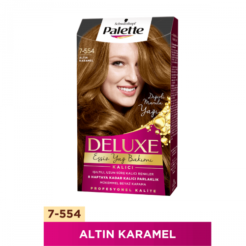 PALETTE DELÜXE 7-554 TEINTURE CHEVEUX OR CARAMEL *