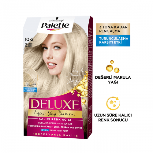 PALETTE DELÜXE 10-2 TEINTURE CHEVEUX PLATINUM JAUNE * 3