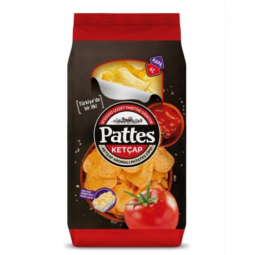 PATTES AÇ-CLOSE BOWL CHIPS WITH KETCHUP 100 GR*12
