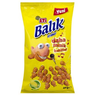 ETİ (12489) POISSON BISCUIT SALÉ MINI MAÏS 40GR * 18