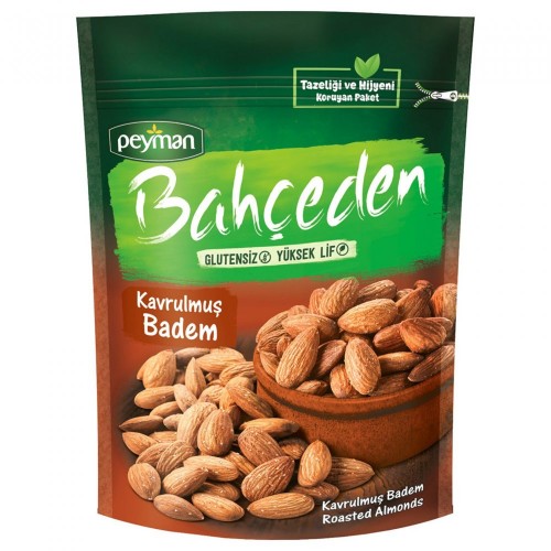 PEYMAN BAHÇEDEN 140 GR KAVRULMUŞ BADEM*16