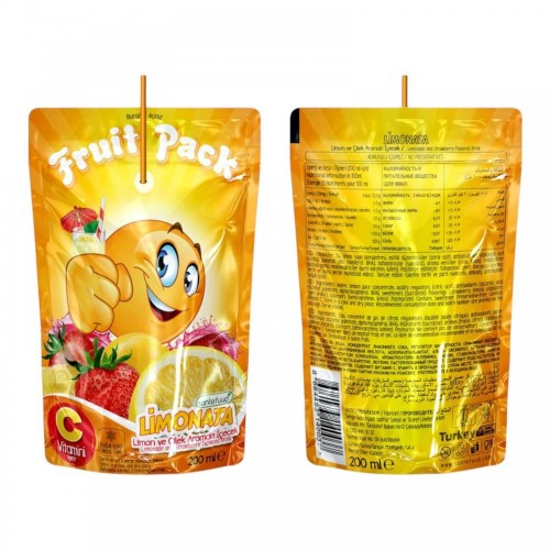 FRUİT PACK LİMON VE ÇİLEK ARM.200 ML*20