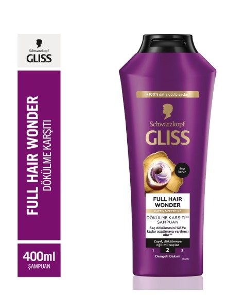 GLİSS 400 ML ŞAMP. FULL HAIR WONDER*6