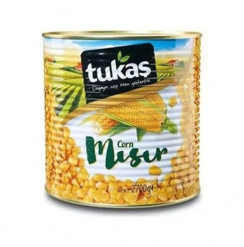 TUKAŞ 2.700 GR MISIR KONSERVESİ TNK*6