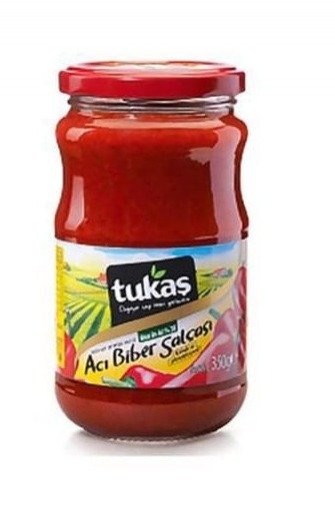 TUKAŞ 350 GR BİBER SALÇASI CAM ACI*12