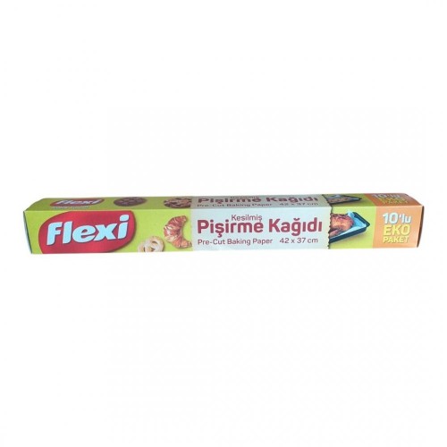 FLEXİ KESİLMİŞ PİŞİRME KAĞIDI 10'LU EKO PAKET*25