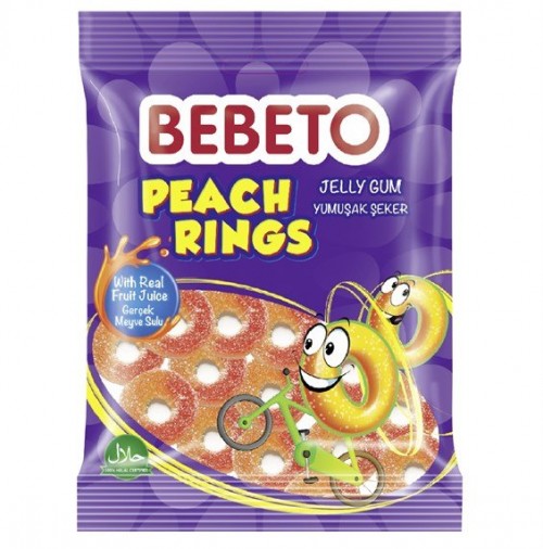 BEBETO 80 GR ŞEFTALİ HALKASI*12