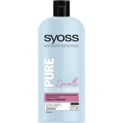 SYOSS ŞAMPUAN PURE SMOOTH 500 ML*6