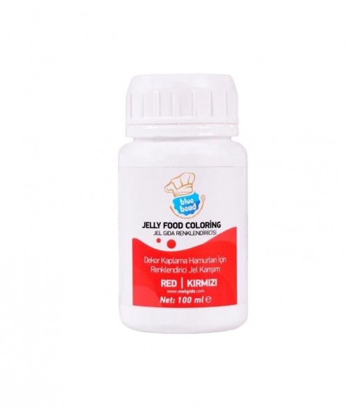 BLUE BEAD 100 GR GEL DYE RED*12