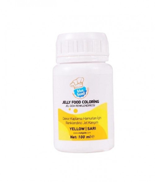 BLUE BEAD 100 GR GEL DYE YELLOW*12