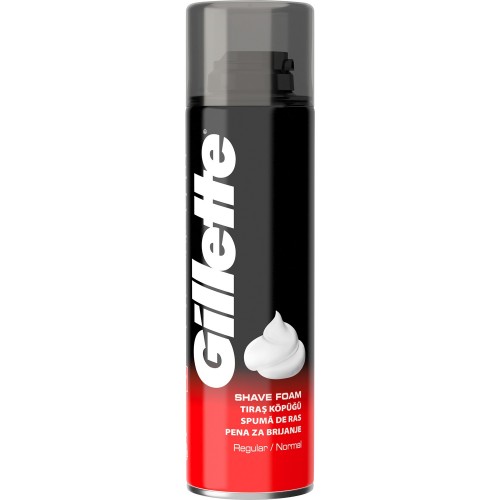 GILLETTE SHAVING FOAM 200 ML NORMAL SKIN * 6