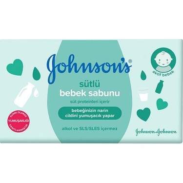 JOHNSON SOLID SOAP 90 GR MILK * 6