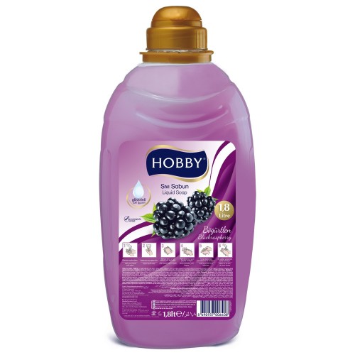 HOBBY 1500 ML SIVI SABUN BÖĞÜRTLEN*8