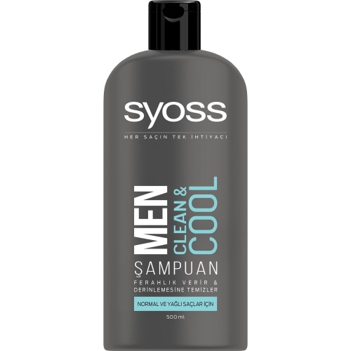 SYOSS SHAMPOO MEN CLEAN&COOL 500 ML*6