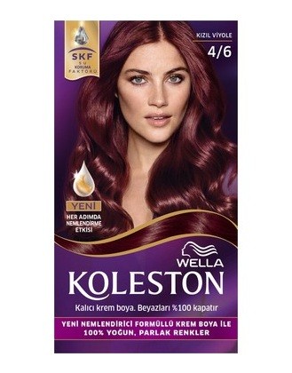 KOLESTON HAIR DYE 4/6 RED VIOLET * 3