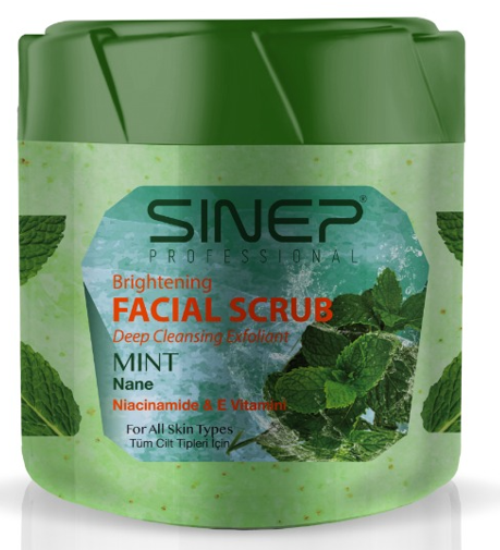 SINEP (14267) 400 ML FACE & BODY MENT PEELING*24