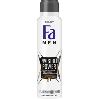 FA DEO 150 ML HOMME INVISIBLE*1