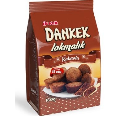 ÜLKER (643-01) DANKEK LOKMALIK COCOA 160 GR*10