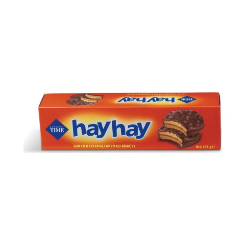 ÇİZMECİ TIME 108 GR HAY HAY CHOCOLATE.CREAM BISCUIT *24