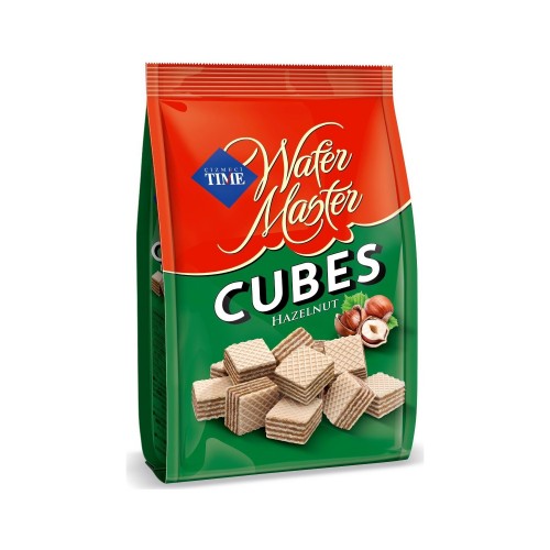 CIZMECI TIME 200 GR GAUFRES CUBES NOISETTE WAFER BAG*12