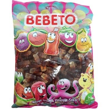 BEBETO 1 KG KOLA ŞİŞESİ DEV YUMUŞAK ŞEKER*12