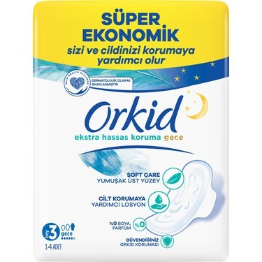 ORKİD EXTRA HASSAS GECE 12 Lİ*14