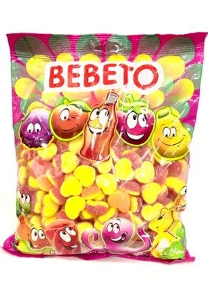 BEBETO 1 KG PEACH HEART SOFT CANDY*12