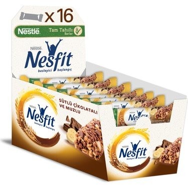 NESTLE NESFIT BAR WITH BANANAS CHOCOLATE 23,50 GR*16