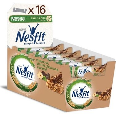 NESTLE NESFİT BAR FINDIKLI TAM TAHILLI 22,50 GR*16