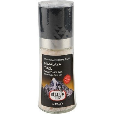 BİLLUR TABLE HIMALAYA GRINDING SALT 160 GR GLASS*6