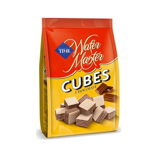 CIZMECI TIME 200 GR GAUFRES CUBES CHOCOLAT.GOFRET BAG*12