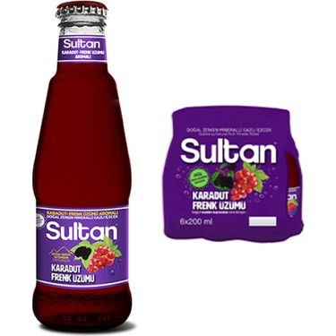 SULTAN FRUIT SODA POUDRE NOIRE & FR. RAISIN * 24