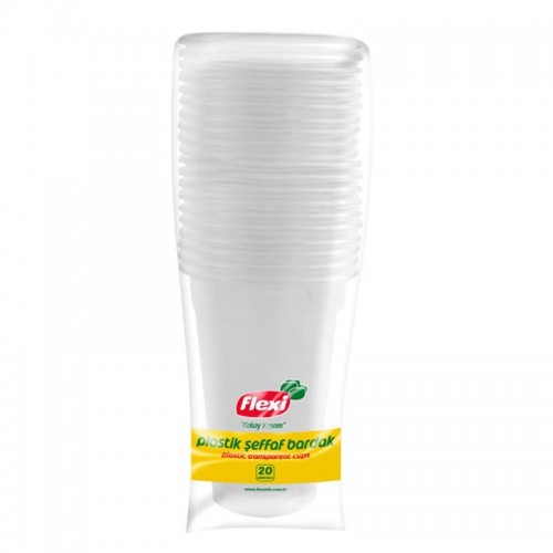 FLEXİ ŞEFFAF BARDAK 20'Lİ*144
