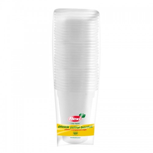 FLEXİ ŞEFFAF BARDAK 100'LÜ*30