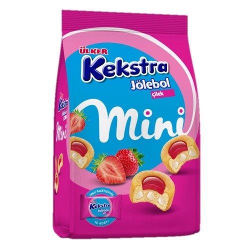 ÜLKER (823-00) DANKEK KEKSTRA MİNİ ÇİLEK 150 GR*10