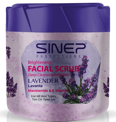 SINEP (14268) 400 ML FACE & BODY LAVENDER PEELING*24