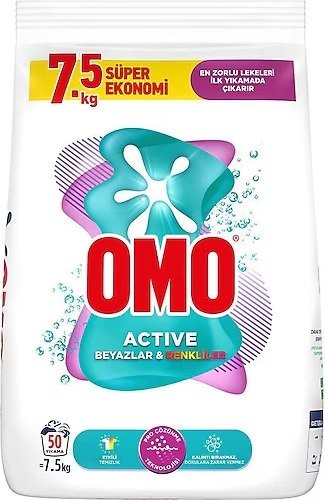 OMOMATİK ACTIVE 7,5 KG RENKLİ & BEYAZ*1