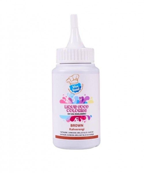 BLUE BEAD 150 ML LIQUID FOOD DYE BROWN*12