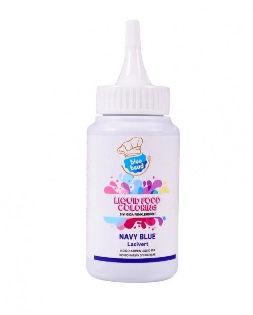 BLUE BEAD 150 ML LIQUID FOOD DYE DARK BLUE*12