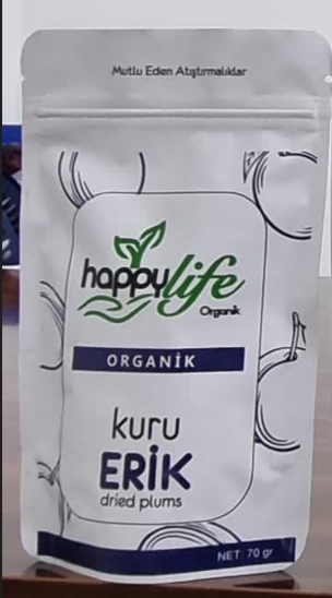 HAPPY LİFE 70 GR ORGANİK KURU ERİK*12