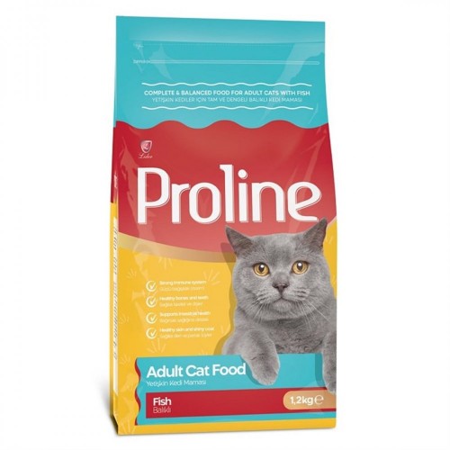 PROLİNE KEDİ MAMASI 1,2 KG BALIKLI YETİŞKİN*14