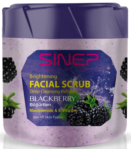 SINEP (14264) 400 ML FACE & BODY BLACKBERRY PEELING*24