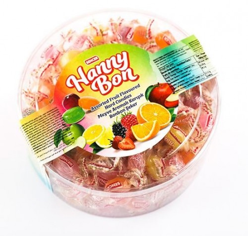SENCER HANNYBON 250 GR FRUIT HARD MINI CANDY *12
