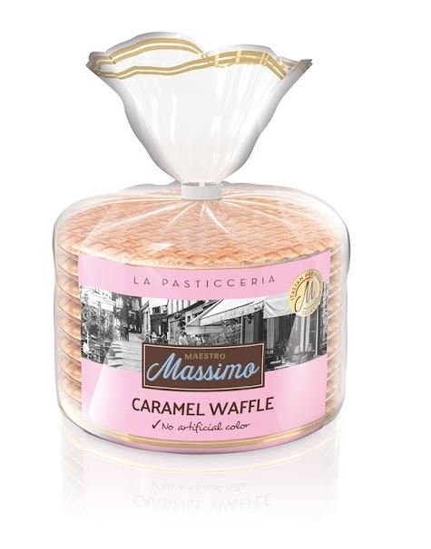 MASSİMO 252 GR WAFFLE KARAMEL POŞET TAVA KAPAK*24